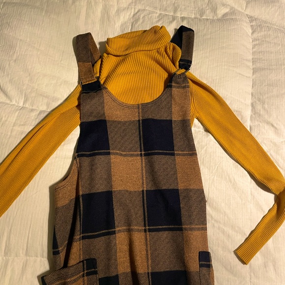 plaid overall dress, size medium - Picture 5 of 6